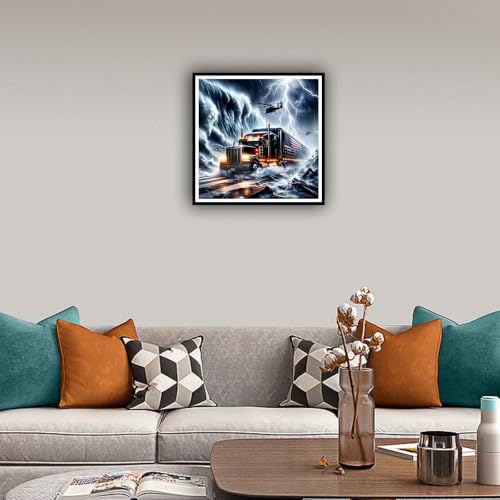 hill froeistung 5D Truck Diamond Art Painting Kits for Adults - color: HF-A069
