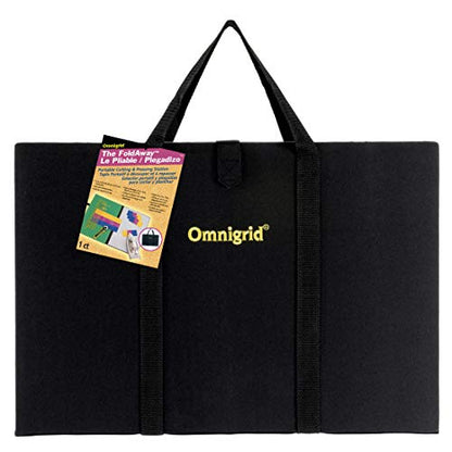 Dritz Omnigrid Fold-Away Cutting & Pressing Station, 13' x 19', Black