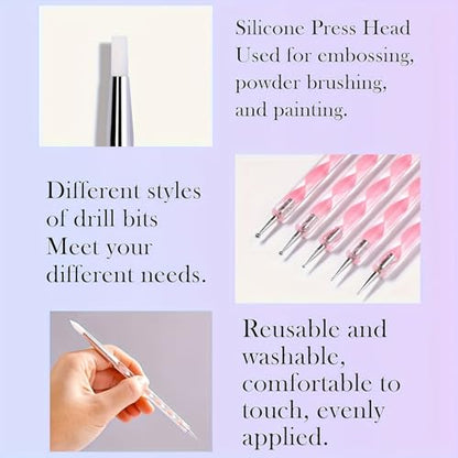 19 PCS Clay Sculpting Tools Set, Pink Air Dry Clay Tool, Polymer Clay Tool Kit, Dotting Tools, Dot Painting Tools, Clay Pottery Carving Tools for DIY Crafts Embossing Modeling - color: pink