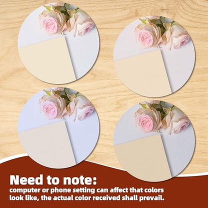 Vienrose Scrapbook Album Gift Set, 8x8 Inch, 40 White Pages, Off White - color: Beige, size: 8x8Inch 20Sheets 40Pages