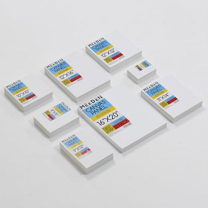 MEEDEN Canvas Boards for Painting White: 5"x7" 100% Cotton Canvas 24 Pack - size: 5"x7"