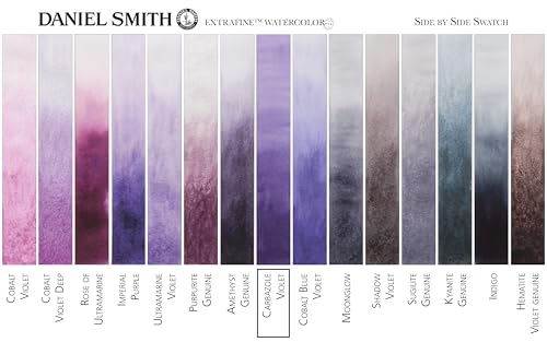 Daniel Smith Extra Fine Watercolor Paint, 5ml Tube, Carbazole Violet, 284610019 - color: Carbazole Violet