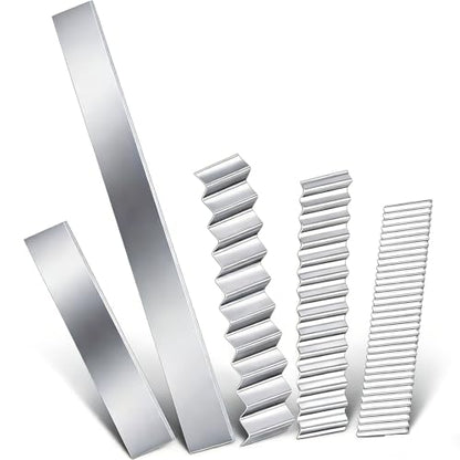 Polymer Clay Cutters - Premium Stainless Steel Clay Cutting Tools Set with 2 Straight Tissue Blades for Polymer Clay, 3 Curved Wave Blades, Professional Clay Slicing Tool Kit -Protect Fingers - size: 5