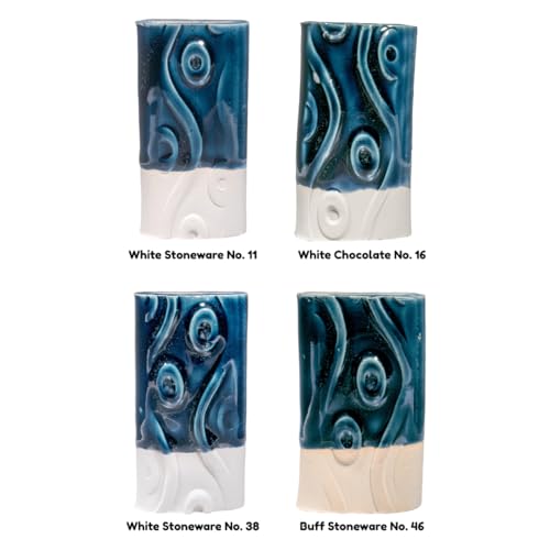 AMACO Celadon High Fire Gloss Glaze, 16 oz. (473 mL), C-27 Storm | Transparent, Mixable Mid-High Fire Cone 5-6 (C) Liquid Ceramic Pottery Glaze for Bisque - color: C-27 Storm