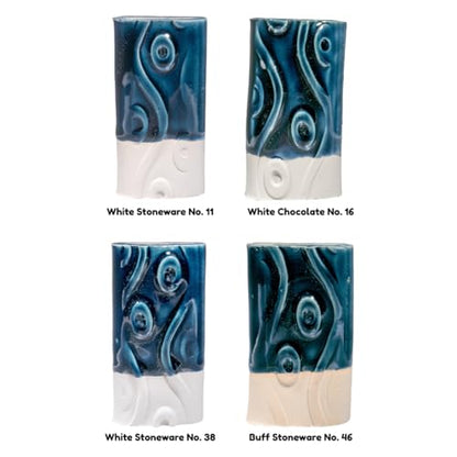 AMACO Celadon High Fire Gloss Glaze, 16 oz. (473 mL), C-27 Storm | Transparent, Mixable Mid-High Fire Cone 5-6 (C) Liquid Ceramic Pottery Glaze for Bisque - color: C-27 Storm