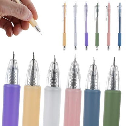 YUXIANLB Craft Exacto Knife Craft Cutting Tool 6PCS Art Carving Tools | Retractable Paper Pen Cutting Tool, for DIY Crafting, Drawing, Scrapbooking, Precision Paper Cutter Pen