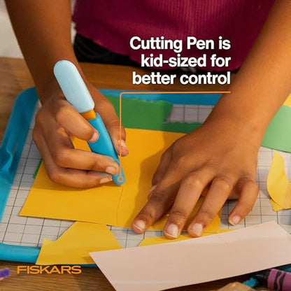 Fiskars Kids Cutting Pen with Foldable Non-Slip Mat - style: Cutting Pen & Mat