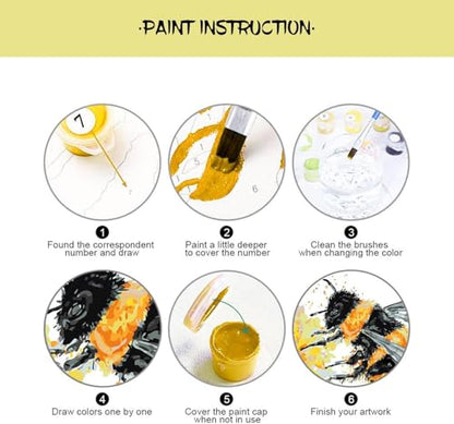 niurenmaoyi Inspirational Paint by Numbers Kit for Adult Beginner,16X20in - color: Adults' Paint-By-Number Kits-0521-04
