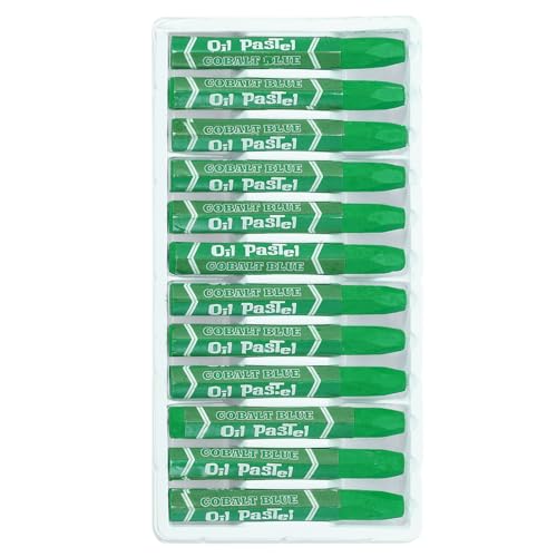 PATIKIL Green Oil Pastels, 48Pcs Soft Oil Crayons Pastels Stick Vibrant and Creamy Art Supplies Bulk for Artists Beginners Art Painting Drawing Blending Graffiti Gallery - color: Green