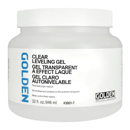 GOLDEN Artist Colors Clear Leveling Gel, 32 fl. oz. Jar