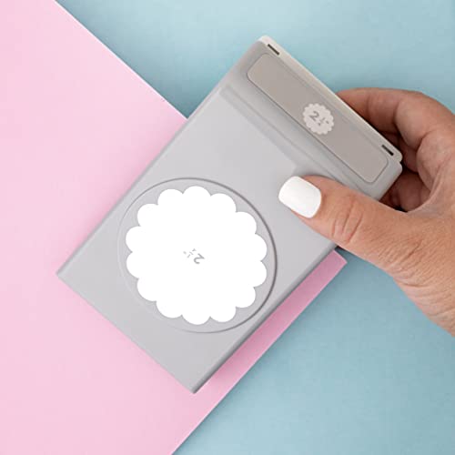 EK tools 2.25-Inch Scallop Circle Punch, Large, New Package, White