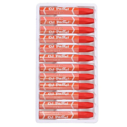 PATIKIL Dark Red Oil Pastels, 24Pcs Soft Oil Crayons Vibrant and Creamy Pastels Stick Art Supplies for Art Painting Drawing Blending Graffiti for Artists Beginners - color: Dark Red