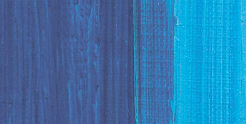 Lukas Studio Artist Oil Color Paints - High-pigment oil paint made with natural binder for artist, painting, & more! - [Cyan Blue (Primary) - 200 mL] - color: Cyan Blue (Primary), size: 6.76 Fl Oz (Pack of 1)