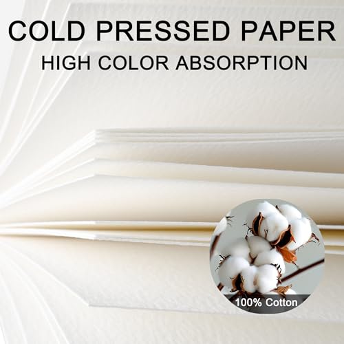 rubens Watercolor Paper Block, 7.6 x10.6 in Cold Pressed Watercolor Papers - size: 16K-Cold Pressed