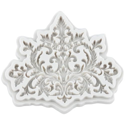 Baroque Polymer Clay Mold Curlicues Scroll Lace Silicone Molds | Jewelry Making Epoxy Resin Casting Air Dry Polymer Clay Craft - color: Style D