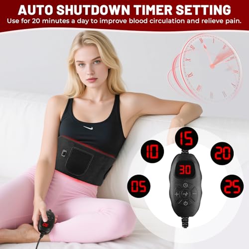 Red Light Therapy for Body, Infrared Light Therapy for Shoulder Waist Muscle, Upgraded 3 in 1 Led Beads, 660nm Red Light & 850nm Near Infrared Light Therapy Belt - size: 140 leds