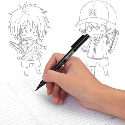 8pcs Fine Tip Micron Liner Marker Pen Black Ink Waterproof Drawing Pen for Comic Hand Painting