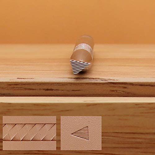 Leather Stamping Tool 304 Stainless Steel Professional Stamp Tools Leather Edge Punch Carving DIY LeatherCrafts (B, 1pc) - size: B, 1pc