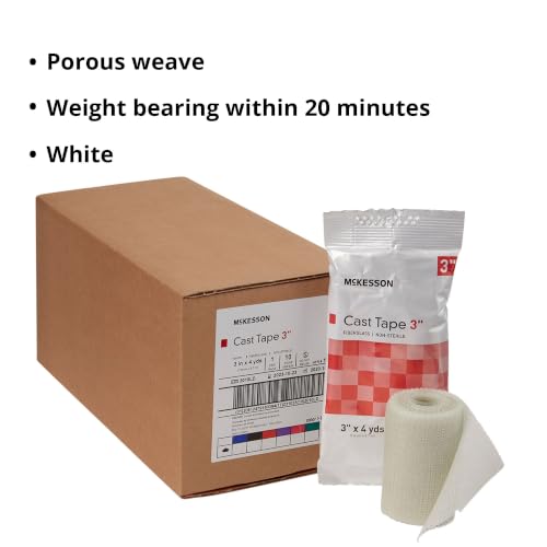 McKesson Cast Tape, White, 3 in, 1 ct | Fiberglass, 4 yds