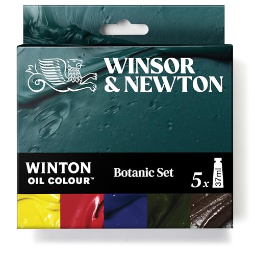 Winsor & Newton Winton Oil Color Paint Set, Botanicals, 5 x 37ml Tubes - style: Botanic - 5 x 37ml