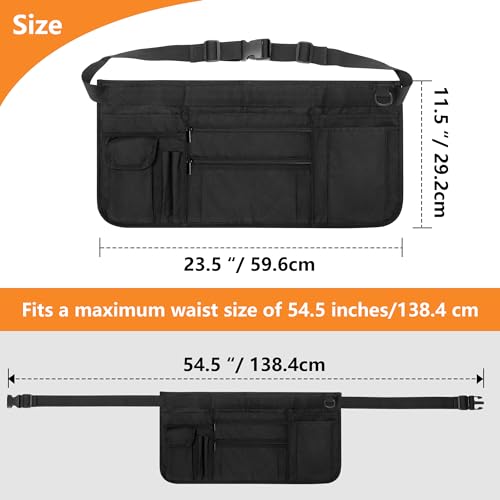Rexmica Waitress Server Apron Half Waist Apron with Pockets for Women Men