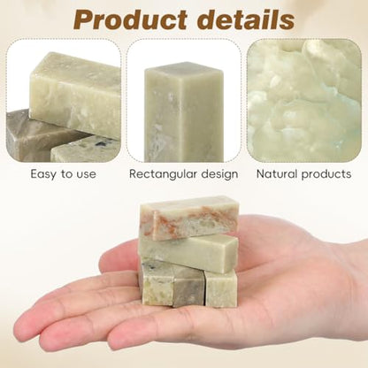 Uonlytech 5Pcs Stone Seal Carving Blanks, Engraved Seal Material for Stamp Making, Stone Carving Kit for Crafts and Decorative Art
