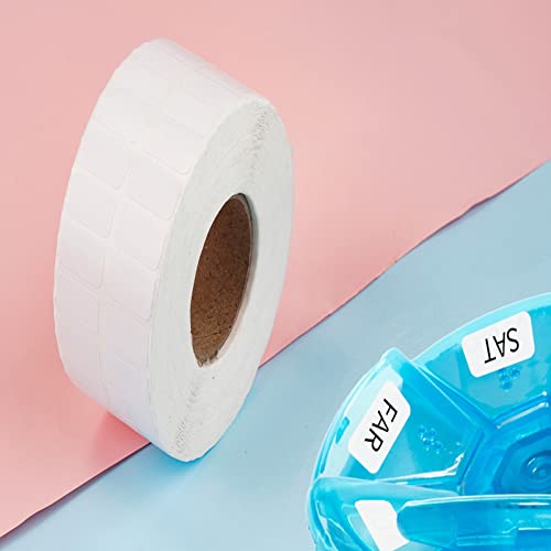 6000 Pieces Diamond Painting Storage Containers Labels White Diamond Art Stickers Small Blank Name Number Painting Tag Mini Self-Adhesiven Writable Rectangle Art Stickers for Office DIY Bead Kits