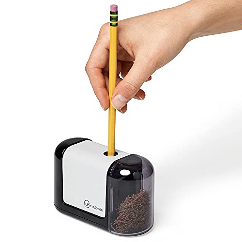 OfficeGoods Mini-Pro Electric Pencil Sharpener, Cordless, Black - color: Black