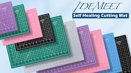 Density-upgraded 24" x 36" Large Self Healing Sewing Mat, Idemeet Rotary Cutting Mat 5-Ply Cut Board for Crafts Hobby Project, Scale Size 24" x 36", A1, Green - color: Green, size: 36"L x 24"W