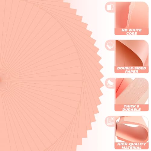 35 Sheets Blush Pink Cardstock - 8.5'' x 11'' 77lb/210gsm - color: Blush Pink