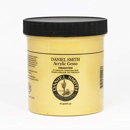 Daniel Smith Acrylic Gesso, 16oz Jar, Iridescent Gold, 284040003