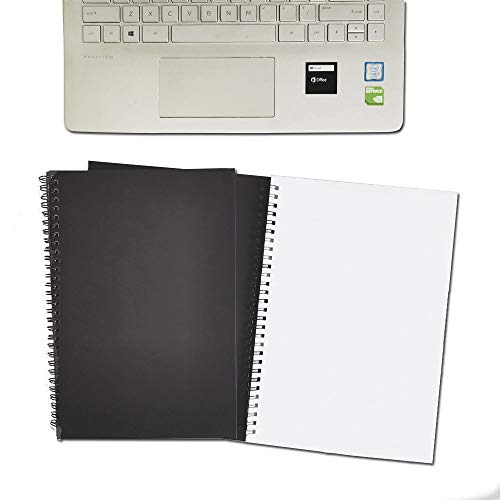 Twinkle Spiral Notebooks, Blank Notebooks, Thick Paper, 60 Sheets, 10" X7”, 2 Pack (Black, Blank) - color: Black