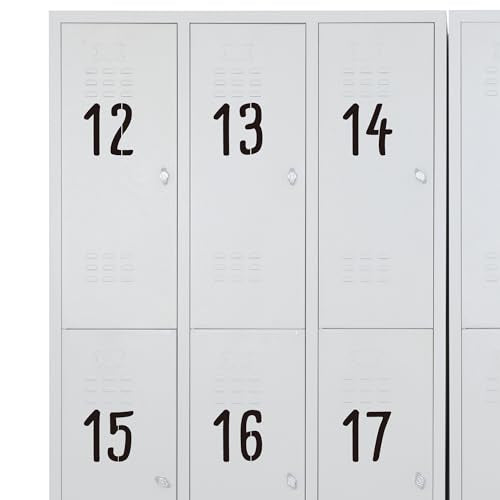 2 Pack 3.5 Inch Symbol and Numbers Stencils, Reusable Templates Interlocking 0-9 Address Number Stencil Kit for Painting Number on Mailbox, Wood, Wall, Trash, Patio, DIY Art Craft Projects - size: 3.5 inch