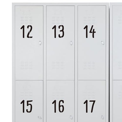 14 Inch Large Symbol and Numbers Stencils, Reusable Templates Interlocking 0-9 Address Number Stencil Kit for Painting on Trash and Recycling Bin, Wood, Wall, Patio, DIY Art Craft Projects - size: 14 inch