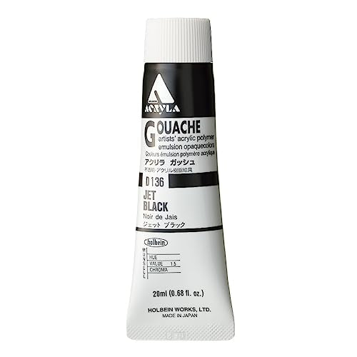 Holbein Acryla Gouache 20ml Jet Black