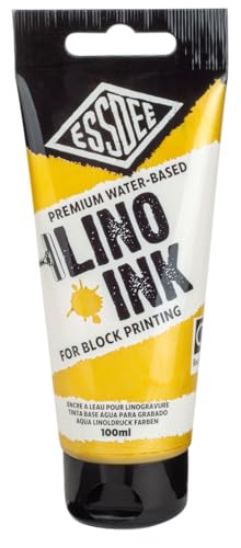 Essdee Block Printing Ink, Metallic Gold, 100ml - color: Metallic Gold