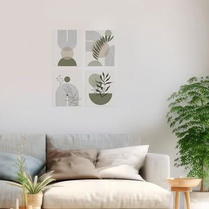 Yeaqee 4 Pcs Diamond Art Kits for Adults Gem Painting Kit DIY Jewel Diamond Art for Beginners Aesthetic Room Crafts Cute Painting Pictures 5d Craft Wall Decor for Home 10 x 11.8''(Plant) - style: Plant