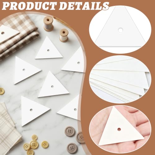 300 PCS 2" Equilateral Triangle Paper Piecing Templates, Quilting Templates Accessories for DIY Patchwork Crafts and Sewing Supplies﻿ - size: 2 Inch-300pcs Equilateral Triangle