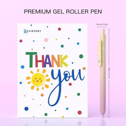 Gel Pens,0.5mm Fine Point Quick Dry Black Gel Pen,Smooth Writing,High-End Series Aesthetic Pen for Journaling Note Taking,Happy Birthday Gift Basket (10 Pcs Black Ink-Gradient shaft pens) - color: Black Ink