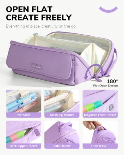 Four Candies 36PCS Mechanical Pencil Set with 624 Refills (Light Purple) - color: Light Purple