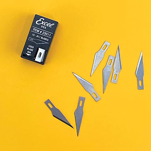 Excel Blades #11 15-Pack Craft Knife Replacement Blades With Dispenser