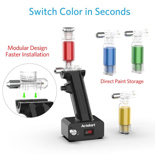 Actekart 5pcs 0.3mm No-Clean Airbrush Spray Modules (5pcs 0.3mm Airbrush Spray Modules Kit) No Clean Air Brush Bottles Cordless (TK-AB0077-503S) - size: 0.5mm