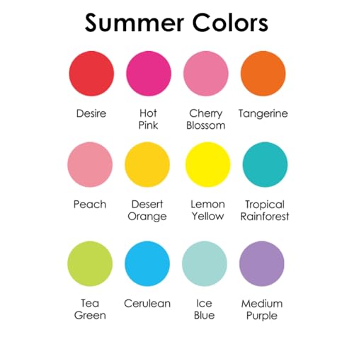 Grabie Acrylic Gel Pens Coloring Kit with Book, Pack of 12 Summer Colors - color: Summer Colors