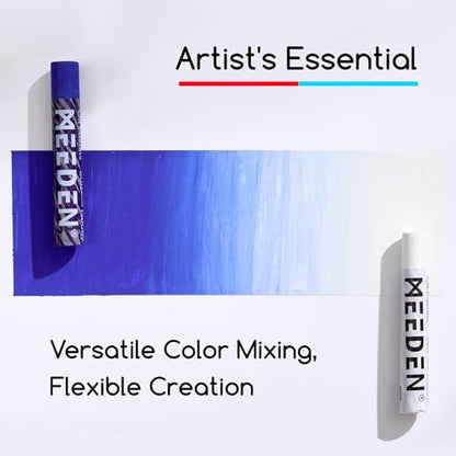 MEEDEN Soft White Oil Pastels: 6 Pcs Oil Pastels for Artists Beginners | Smooth Oil Pastel Crayons for Art Supplies, Painting, Drawing, Blending, Layering, Shading, Gradient, Overlaying - color: 6 White Colors