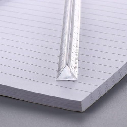 Clear Triangle Ruler Small Architectural Scale Ruler Pocket Size Ruler Metric Ruler Plastic Architectural Scale Ruler Ruler Triangle Ruler Drafting Tools Office and School Supplies