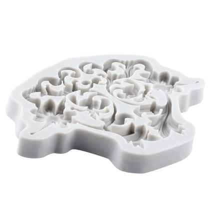 Baroque Relief Polymer Clay Mold Relief Flower Silicone Molds | DIY Craft Epoxy Resin Casting Polymer Clay Tools Crafts Air Dry Jewelry Making - color: Style L