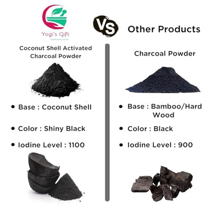 Yogi's Gift® Activated Charcoal Powder 1 LB | Coconut Shell Charcoal