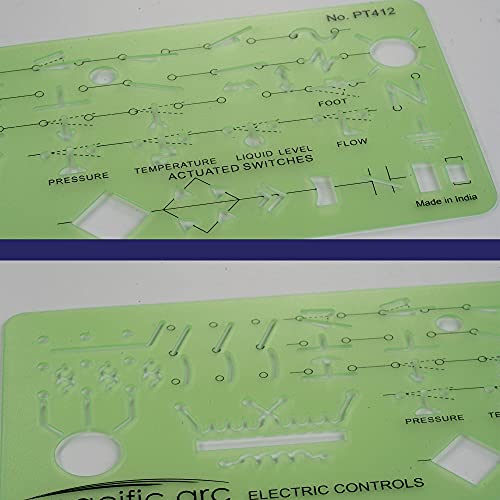 Pacific Arc Electrical Controls Template Guide, Standard Symbols Used in Machinery and Automation Circuits - style: Electronic Controls