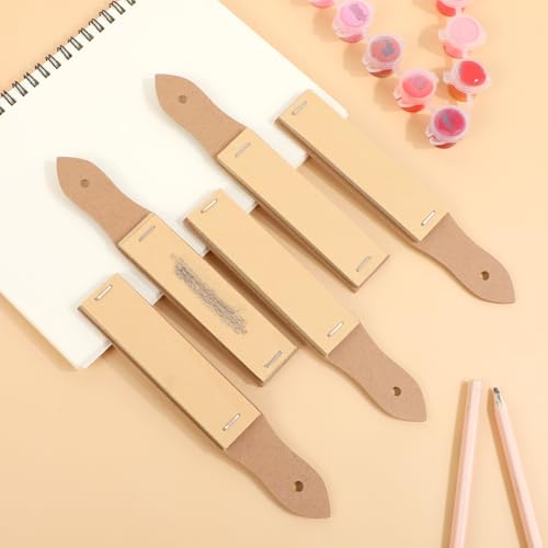 20 Pcs Sandpaper Pencil Sharpener, Art Pencil Sharpener Sketch Sandpaper Pastel Pencil Sharpener Charcoal Pencils Sharpener Pastel Sticks Art Drawing Tool for Adults, Teens, Artists, Beginner
