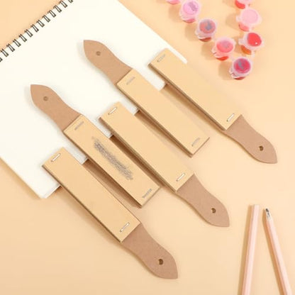20 Pcs Sandpaper Pencil Sharpener, Art Pencil Sharpener Sketch Sandpaper Pastel Pencil Sharpener Charcoal Pencils Sharpener Pastel Sticks Art Drawing Tool for Adults, Teens, Artists, Beginner